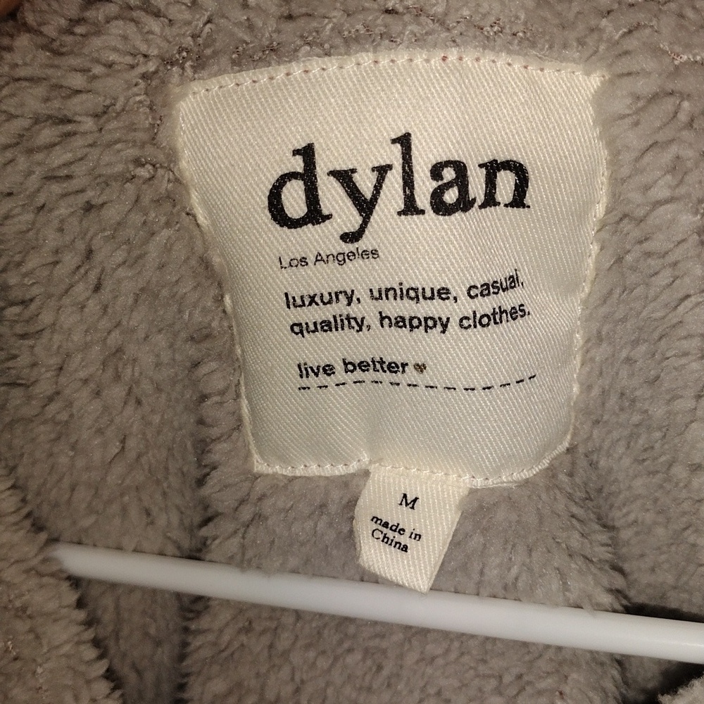 NWOT Fleece Sherpa Lined Burnt Orange Wrap Dylan Vest M - Picture 4 of 7